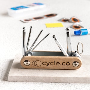Personalised Company Logo Allen Keys Tool Kit, Corporate Cycling Gifts, Bespoke Cycling Tools, Company Branded Bicycle Allen Keys Tool Gift