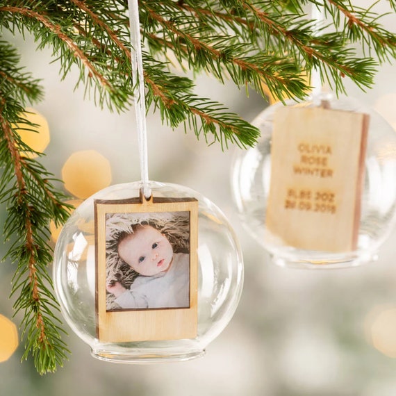 Personalised bauble baby sale