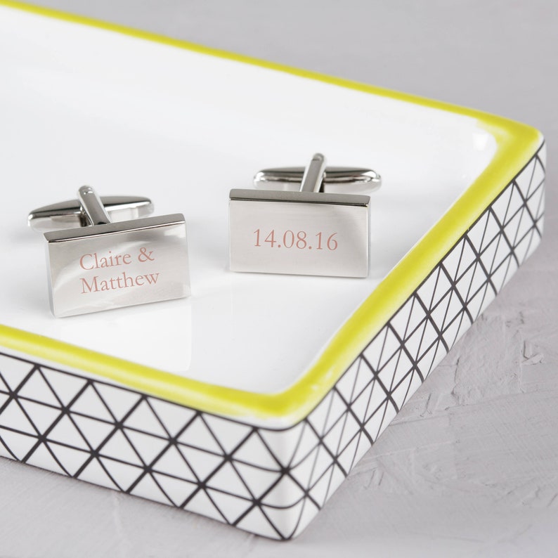 Personalised Engraved Cufflinks image 1