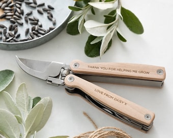 Personalised Gardening Pruner Tool For Him, Father's Day Pruner, Personalised Engraved Secateurs, Must Have Garden Tools, Gifts For Him