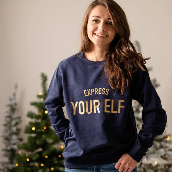 Express Your Elf Christmas Jumper Etsy