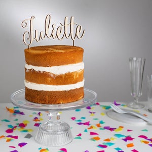 Personalised Wooden Cake Topper image 2