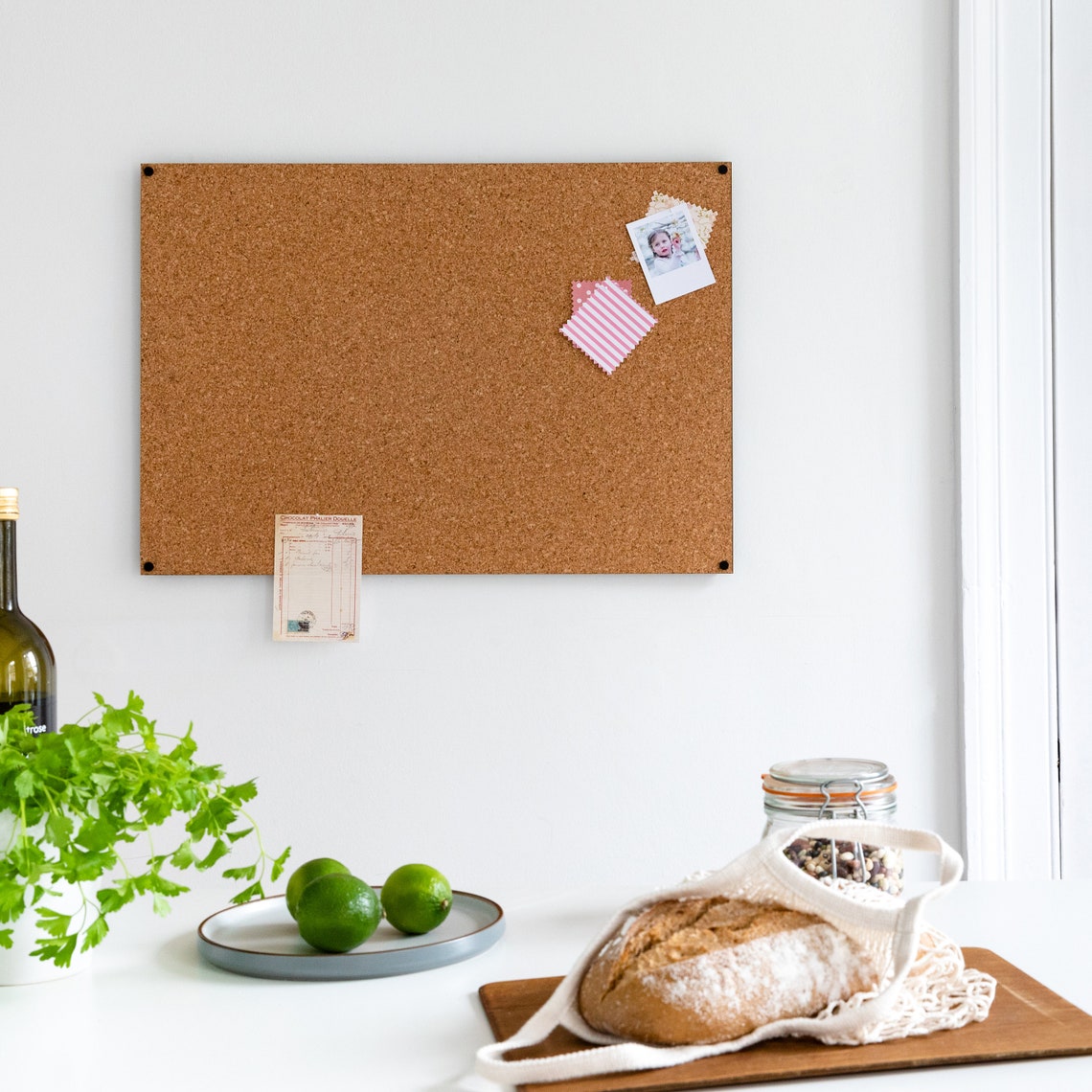 Cork Kitchen Notice Board Etsy