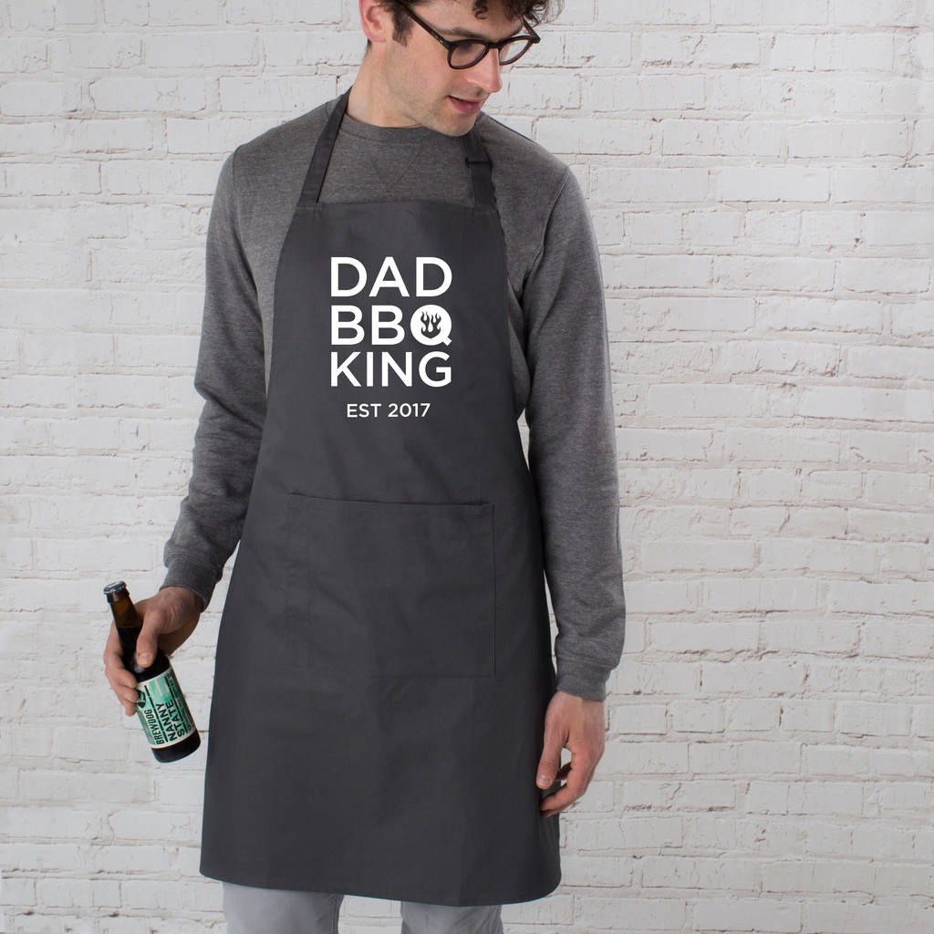 Image of Personalised Dad Bbq King Apron