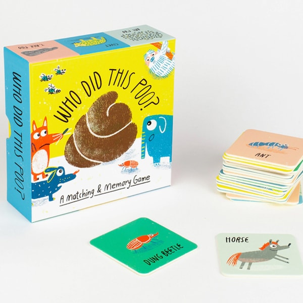 Who Did This Poo? Matching Game, Poo Games For Boys, Poo Game For Girls, Novelty Games Kids Will Love, Popular Games For Kids