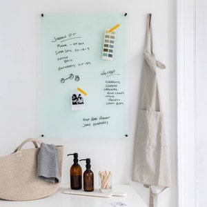 Clear Acrylic Dry Erase Notice Board For Home, Stylish Planner, Busy Family Organiser, Dry Erase Notice Board, Family Home Life Essentials image 2