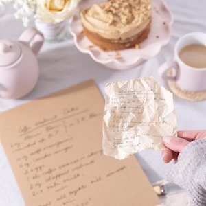 Gepersonaliseerd handschriftrecept DIGITAAL BESTAND, aanvulling met snijplank voor handschriftrecept, aangepaste handschriftgeheugencadeaus voor dierbaren