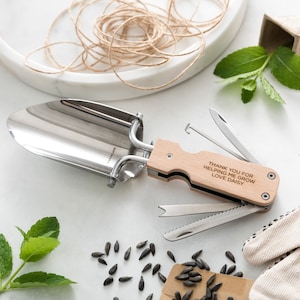Personalised Gardening Trowel Tool For Him, Summer Garden Allotment, Personalised Gardening Tools, Gardener Essentials, Garden Must Haves