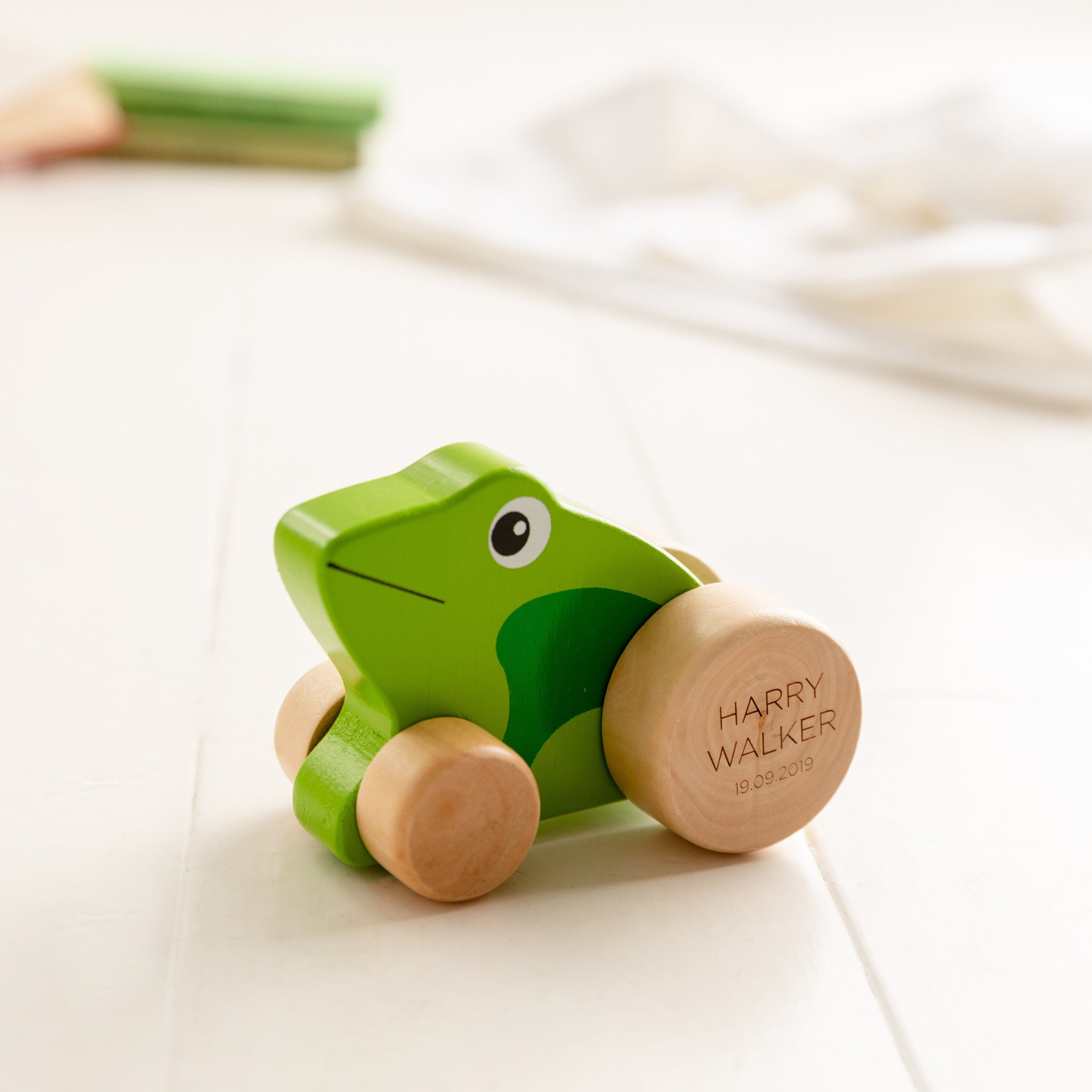Personalised baby linen toy, Organic fabric stuff animal, Sustainable toy,  Frog - Shop Hugge Child Kids' Toys - Pinkoi