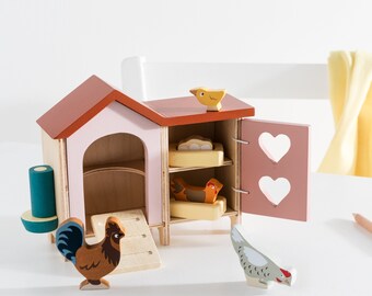 ADORE 12" Chicken Coop Farm House Stuffed Animal Plush Playset ADORE 12" Chicken Coop Farm House Stuffed Animal Plush Playset