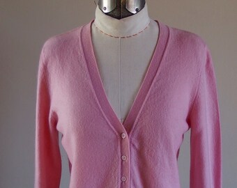 pink v neck cardigan
