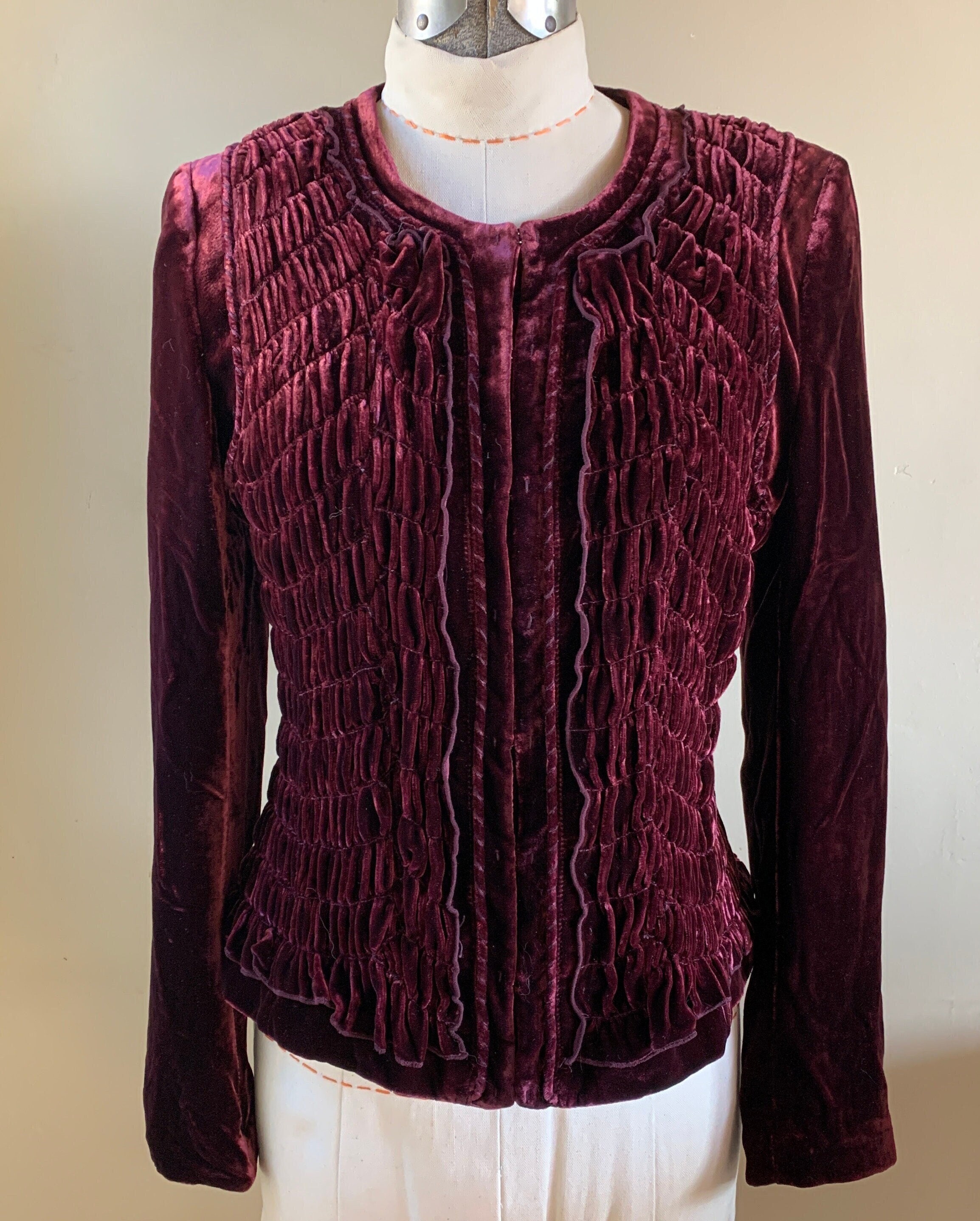 M*1様 TUITACI RAYON VELVET WESTERN JACKET Rayon Velvet Jacket - Etsy