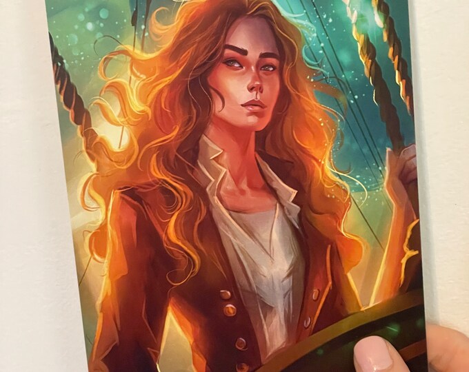 Pirate Queen, Tress of the Emerald Sea inspired, Cosmere inspired print