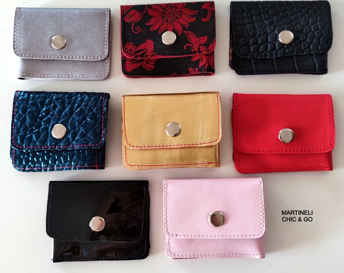 0060~MM11 Vintage Effect Leather Card Holder main image 0