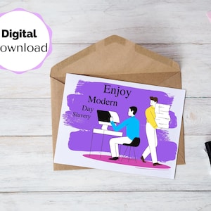 Purple Theme Labor Day Printable Card, Downloadable Labor Day Card, Printable Card, Digital Labor Day Card, Downloadable Card, Digital Card
