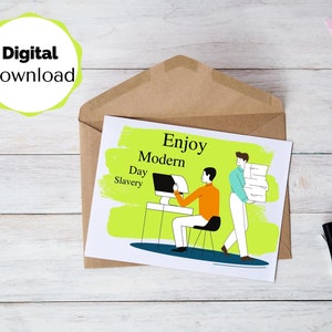 Green Theme Labor Day Printable Card, Downloadable Labor Day Card, Printable Card, Digital Labor Day Card, Downloadable Card, Digital Card