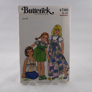 Vintage Sewing Pattern from Butterick #4780 Size 3