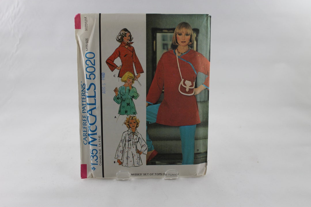 Vintage Carefree Pattern From Mccall's Misses Set of Tops or