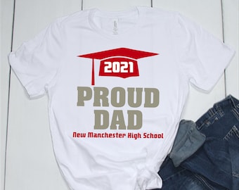 Proud Dad Of A 2019 Senior High School Graduation T Shirt Proud Dad Of A 2019 Senior High School Graduation T Shirt