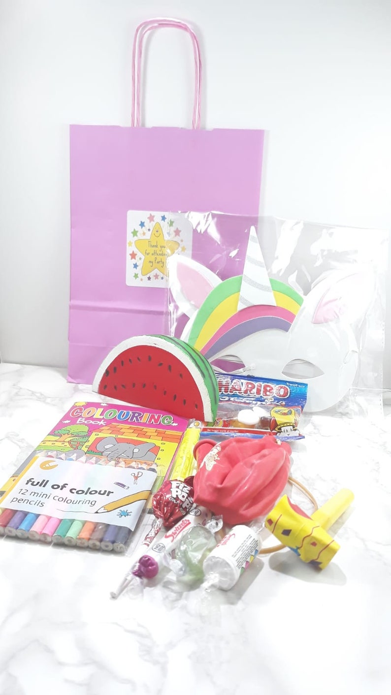 Girls Boys Party Bag Pre Filled Party Bags X1 Bag. Kids Ready Made
