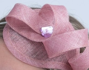 CLOSING SALE! Pink Occasion Fascinator, Wedding Hair Accessory, Pink Hair Accessory, Wedding Headpiece