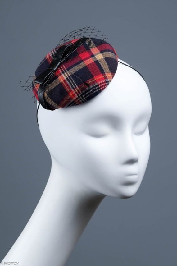 Cocktail Hat//Wedding//Scottish Custom Tartan Fascinator~Choose Your Tartan
