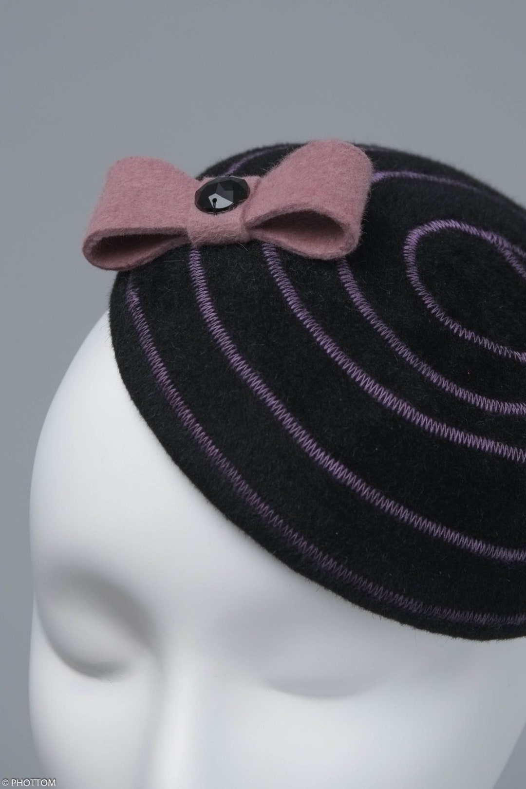 & Other Stories Purple and Black Fascinator il_1080xN.1225019480_iwkt.jpg main image 4