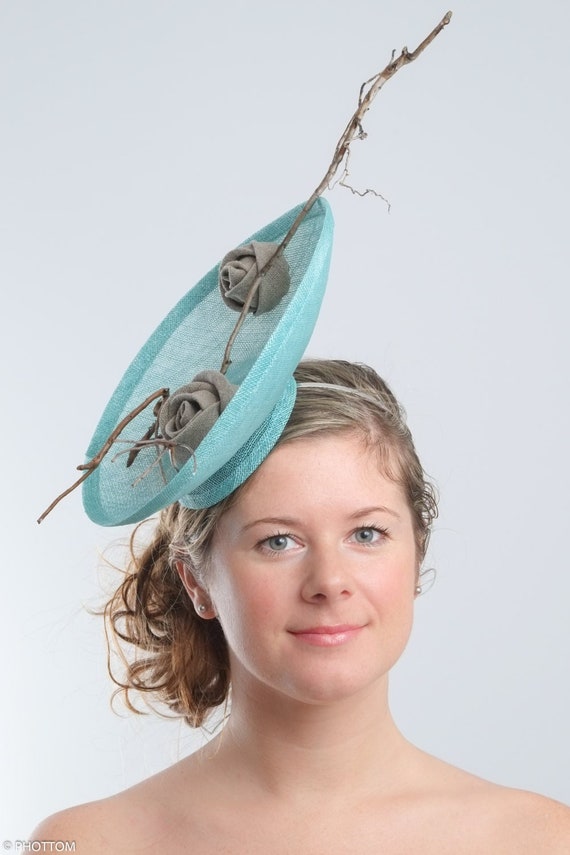 Mint Extravagant Fascinator Torqouise 