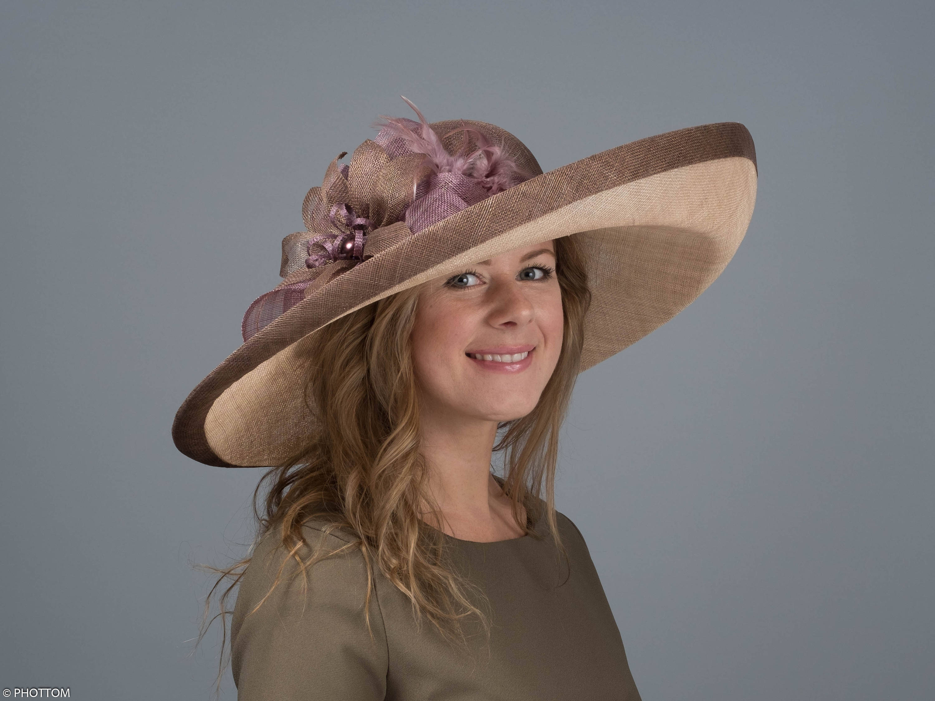 wedding hat brown