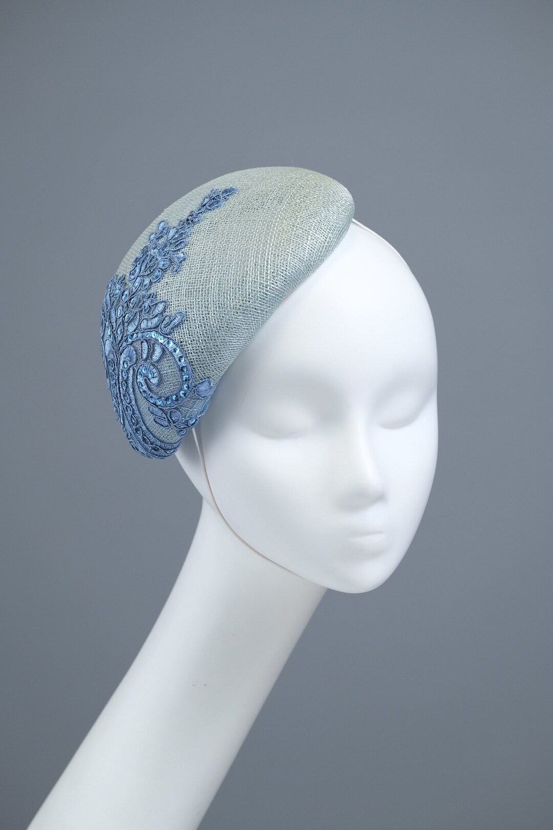 Light Blue Fascinator Etsy