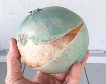 Green Orb Vase