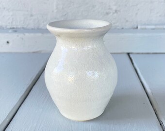 White Bud Vase, Small White Vase