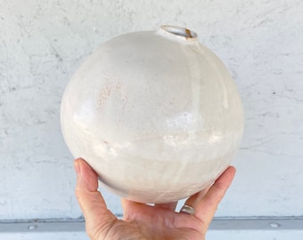 Globe Vase, White Vase