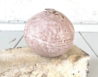 Gray Orb Vase, Handmade Vase