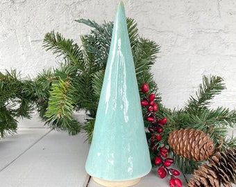 Ceramic Christmas Tree, Green Tree, Ceramic Holiday Tree, Handmade Tree, Extra Large Tree