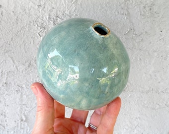 Mint Green Orb Vase