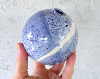 Blue Orb Vase