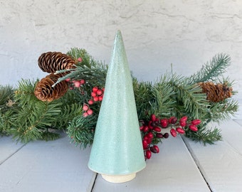 Ceramic Christmas Tree, Green Tree, Ceramic Holiday Tree, Handmade Tree, Medium Tree