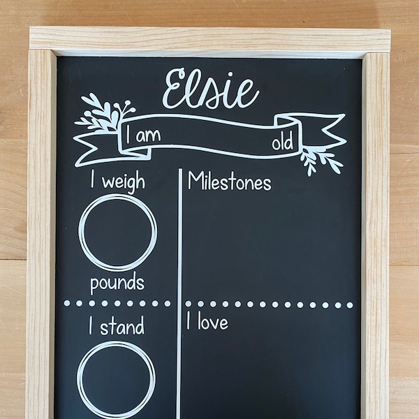 Baby Chalkboard Etsy