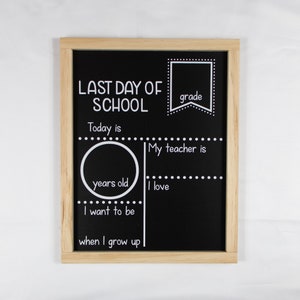 Last Day of School Chalkboard