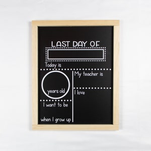 Last Day of School Chalkboard