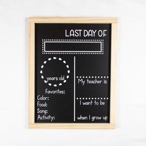 Last Day of School Chalkboard
