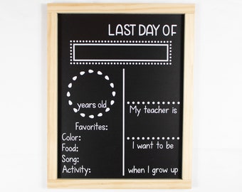 Last Day of School Chalkboard