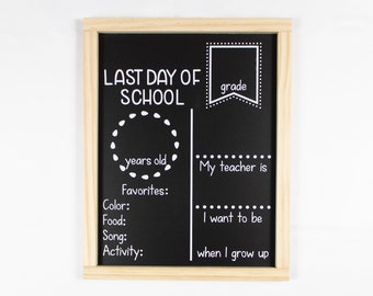 Last Day of School Chalkboard