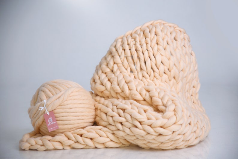 Chunky Blanket Merino Wool Blanket Chunky Knit Blanket Arm Etsy