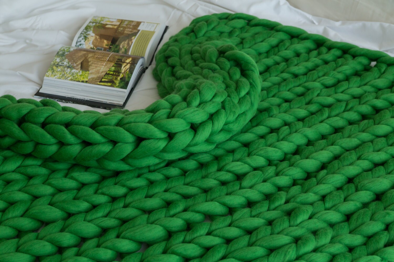 Merino Wool Blanket Chunky Wool Blanket Giant Knit Blanket Arm Etsy