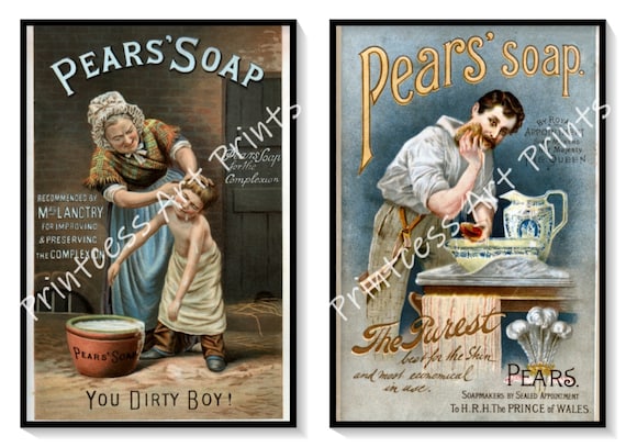 Set of 12 Prints Pear Soap Collectable Ads Vintage Advertising
