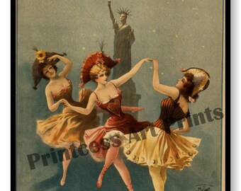Vintage Burlesque High Roller Dancing Girls Collectors Set - Etsy