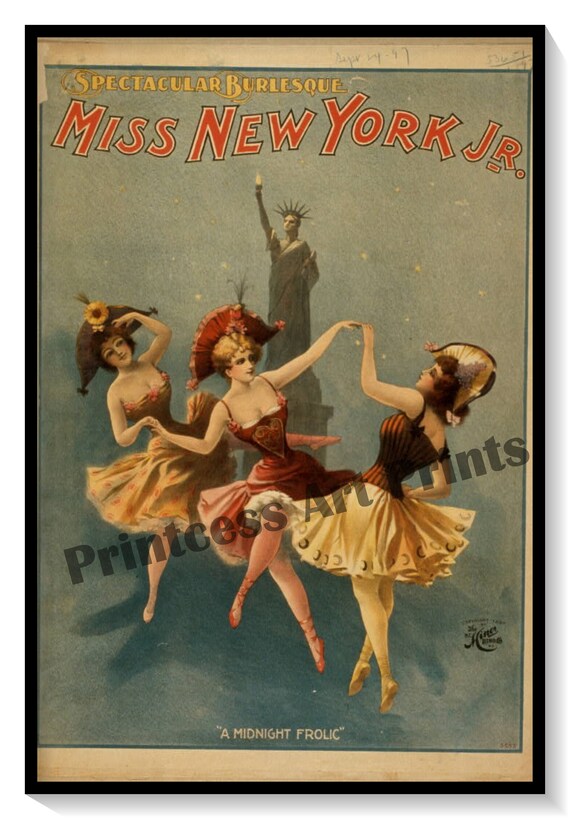 Vintage Burlesque High Roller Dancing Girls Collectors Set - Etsy