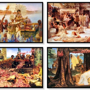 Cleopatra, Egyptian Myths, Classic 1800s Artist Lawrence Tadema